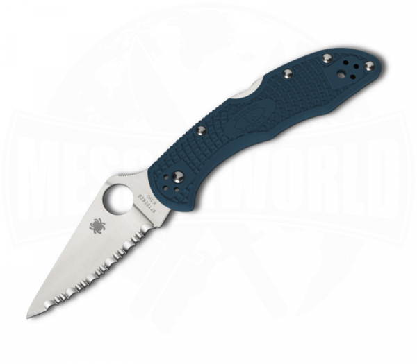 Spyderco Delica 4 Blue K390 serrated - Pocket Knife