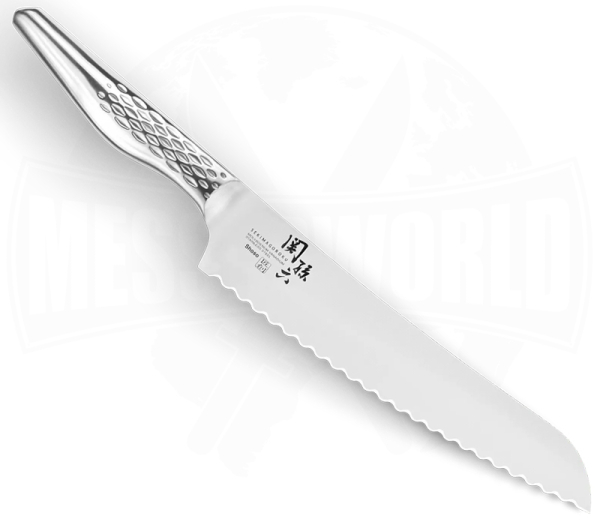 KAI Seki Magoroku Shoso Brotmesser 21 cm AB-5167 mit Wellenschliff