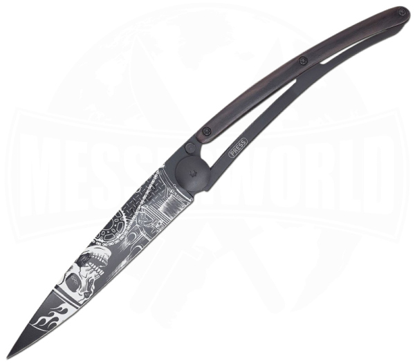 Deejo Tattoo Ride or Die Ebenholz Messer