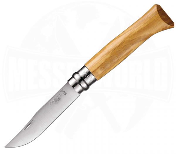 Opinel No. 08 Olive Pocket Knife Virobloc