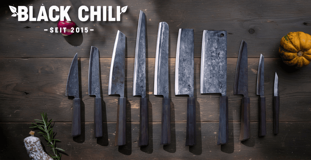Black Chili Kochmesser - Handgeschmiedete Messer aus Vietnam