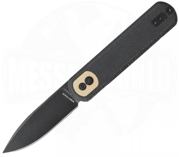 Vosteed Corgi Black Stonewash Black Micarta