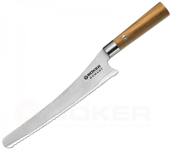 Damast Olive Brotmesser