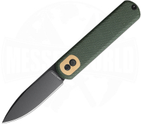 Corgi Black Stonewash Green Micarta