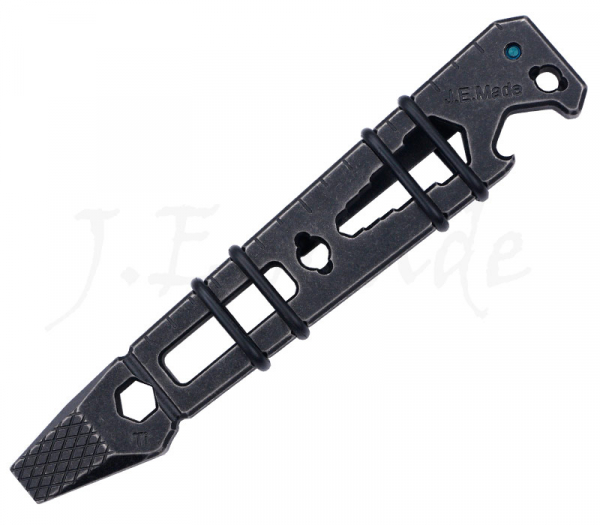 J.E. Made Prybar Titan Stonewashed Black