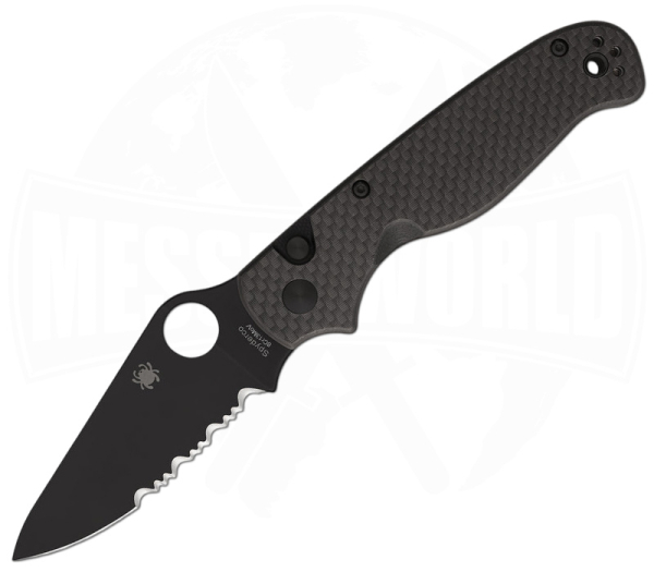 Spyderco ButtonUp Carbon Fiber ComboEdge/BB