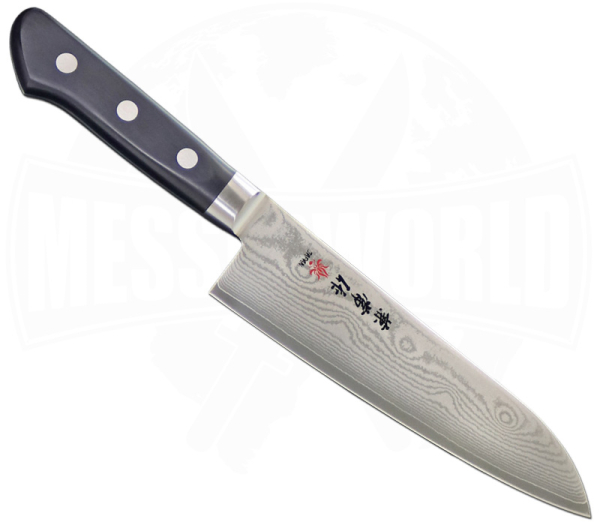 Kanetsune Seki Santoku 180 mm VG10 Damast POM KC-200 Series
