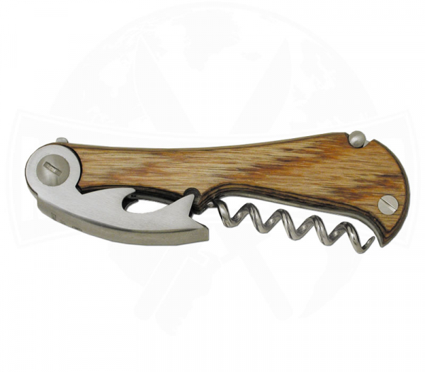 CEM Cutlery Tucano Oak Corkscrew Waiter Knife