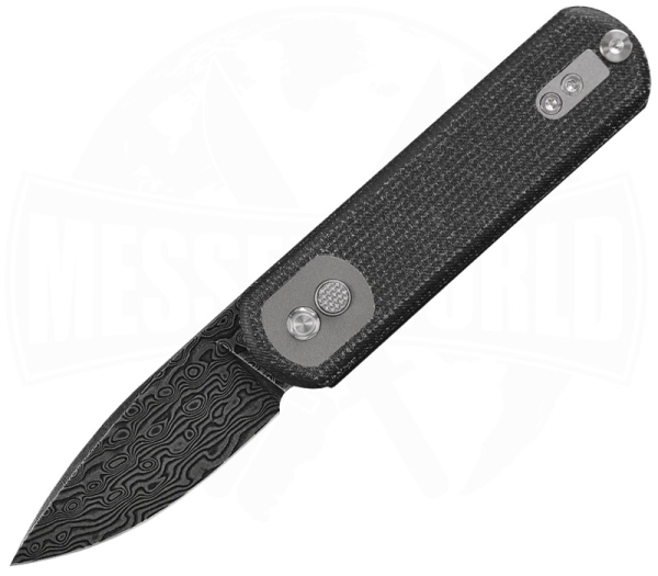 Vosteed Corgi Pup Black Micarta Damast 
