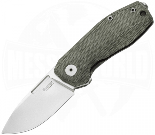 LionSteel Nano MagnaCut Titanium Micarta Green