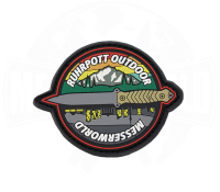 Messerworld RO X MW Patch mit Klettrücken Messerworld RO X MW Patch mit Klettrücken