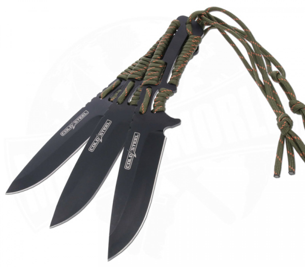 Cold Steel Throwing Knives Set - Paracord 