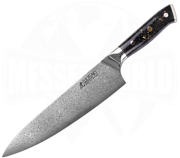 Wusaki Chefmesser 20 cm Sakin Damast 10Cr