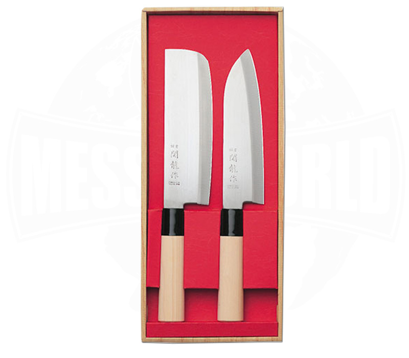 Sekiryu Japan Kitchen Knife Set Santoku Messerworld.en
