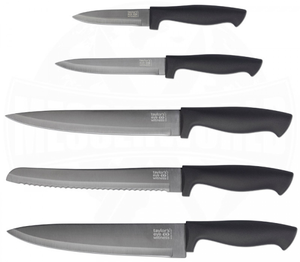 Taylor´s Eye Witness Küchenmesser-Set Titanium mit Messerblock 368200