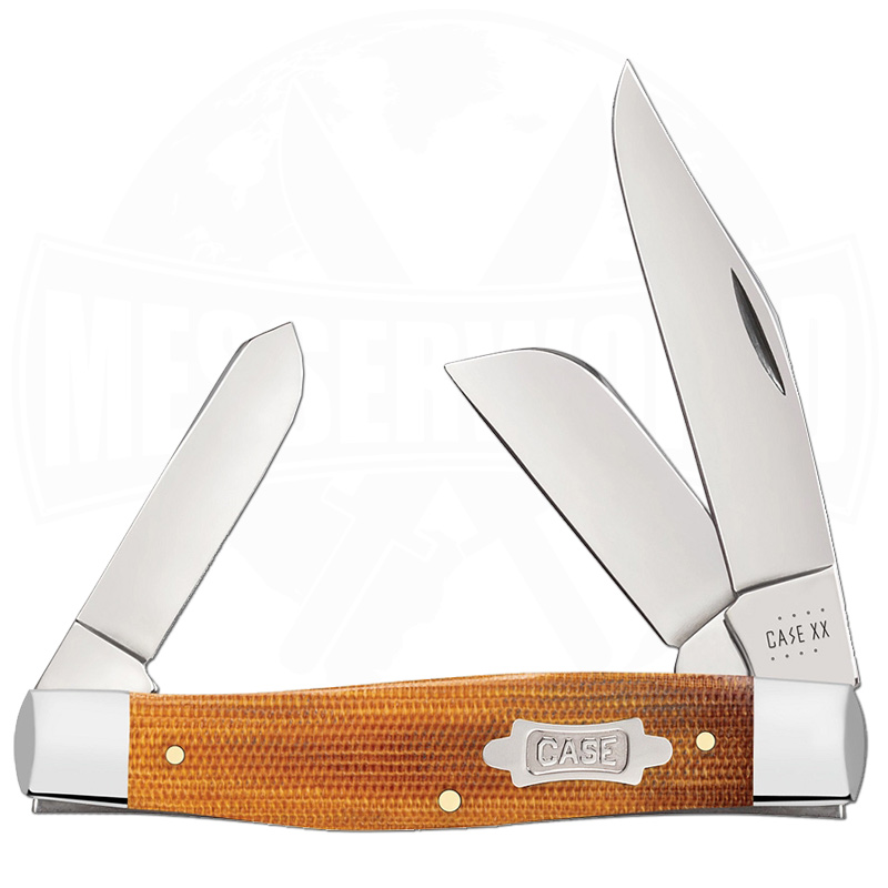 Case Knives Large Stockman Natural Canvas Micarta Messerworld.en