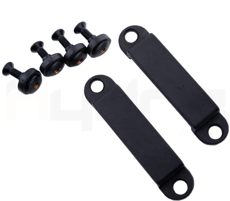 Hydra Knives Brown Belt Loop + Nuts and Bolts Belt Adapter for Kydex Sheaths Messerworld.en