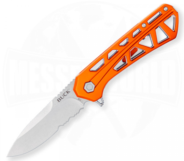 BUCK Knives Trace OPS Orange Combo-Edge 812ORX Folding Knife