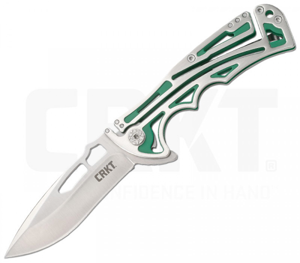 CRKT Nirk Tighe II Green skelletiertes Taschenmesser