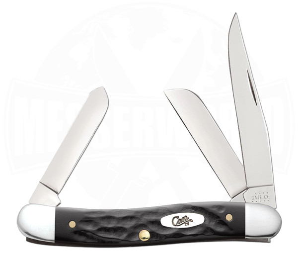 Case Knives SS Rough Black Synthetic Medium Stockman