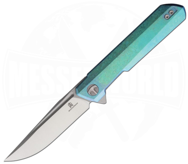 Bestechman Dundee D2 Crystalized Titanium Green EDC Sammlermesser