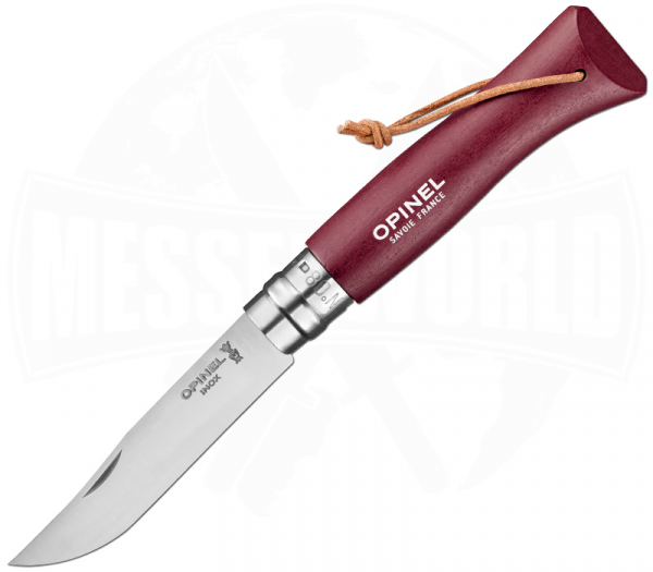 Opinel No. 08 Baroudeur Burgund Taschenmesser