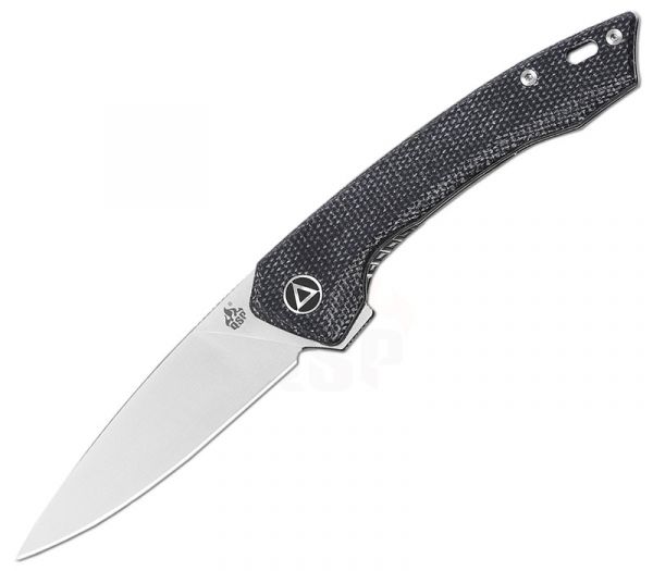 QSP Knife Leopard Micarta Black