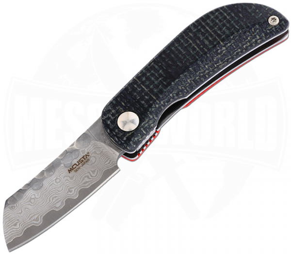 Mcusta Petit Black/Orange Micarta Damascus MC-211D