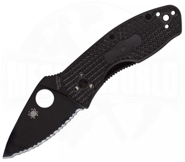 Spyderco Ambitious FRN Black - serrated