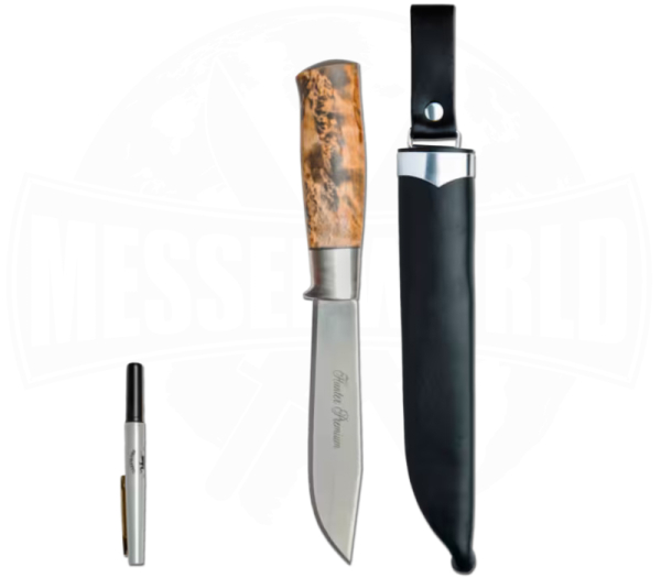 Brusletto Hunter Premium Outdoormesser mit Lederscheide